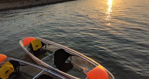 Transparent kayaks – a fusion of technology and nature – a story about the trend of clear kayaks worldwide and the experience of them in Rovinj